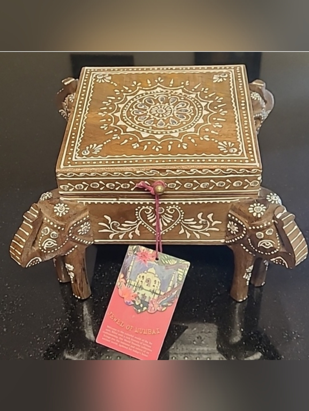 Decorative Elephant Wooden Box